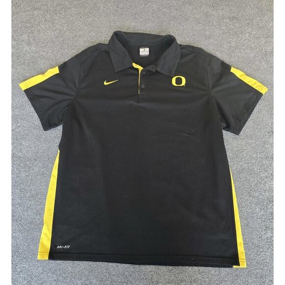 Nike Dri-FIT Oregon Ducks Polo Shirt Mens XL Golf Athletic College Football Big - Picture 1 of 9